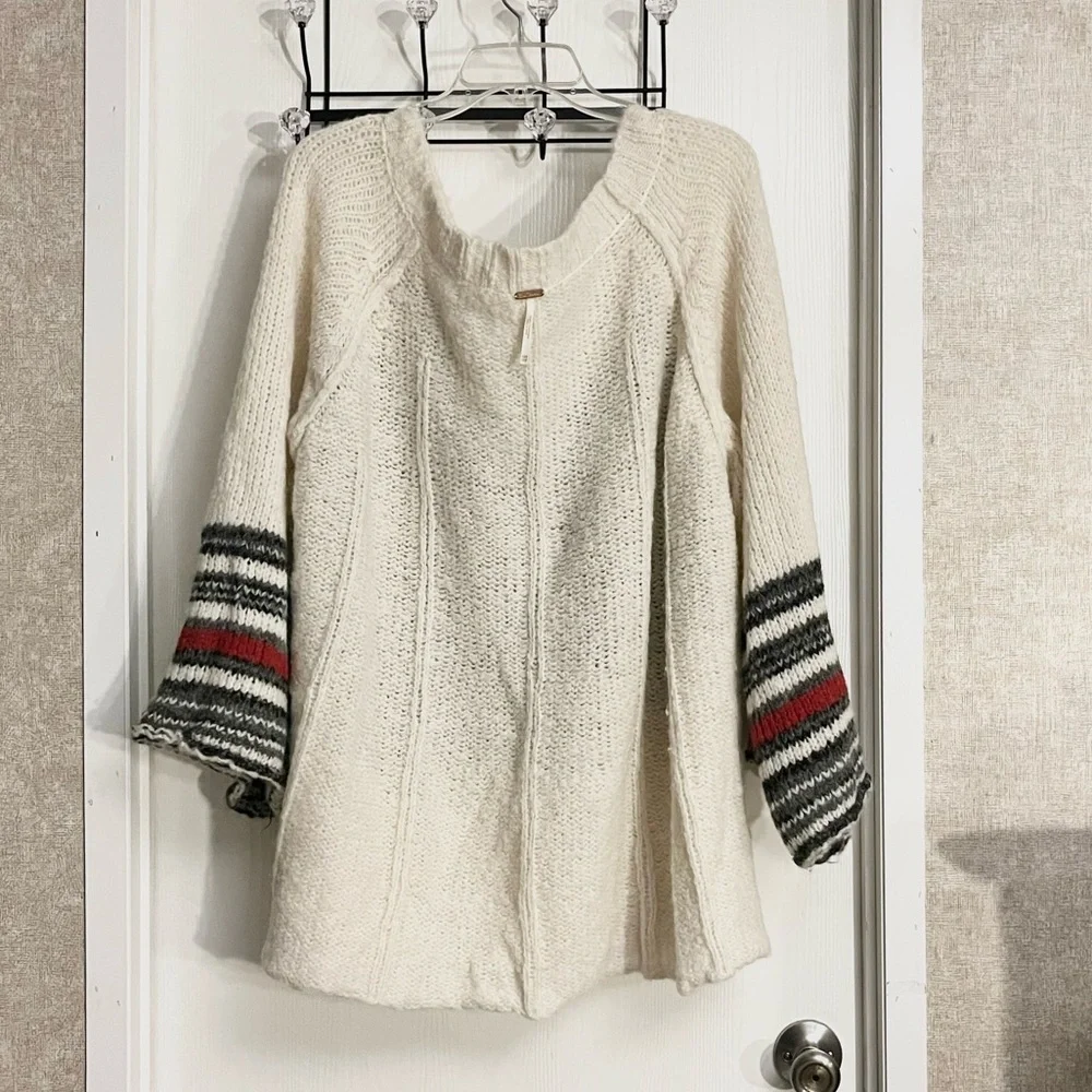 Free People Last Rose Alpaca Off-the-Shoulder Sweater